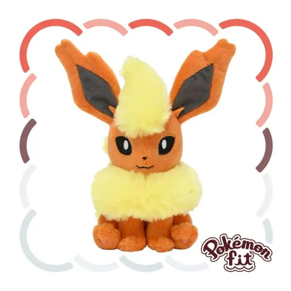 Flareon Plushie Flareon Pokemon fit Plushie Soft toy